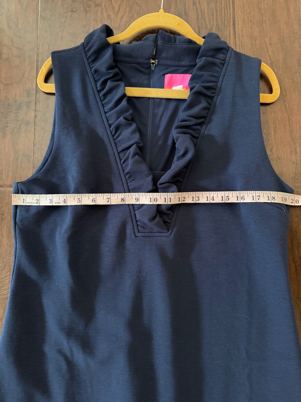 Lilly Pulitzer Tisbury Navy Sleeveless Shift Dress Size XL - Picture 6 of 7